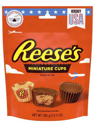 Продуктови Категории Шоколади Reese's  Индивидуално опаковани чашки с фъстъчено масло покрити с млечен шоколад 385 гр